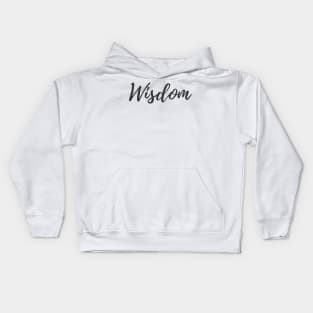 Wisdom - Set Your Intentions - Word of the Year List Kids Hoodie